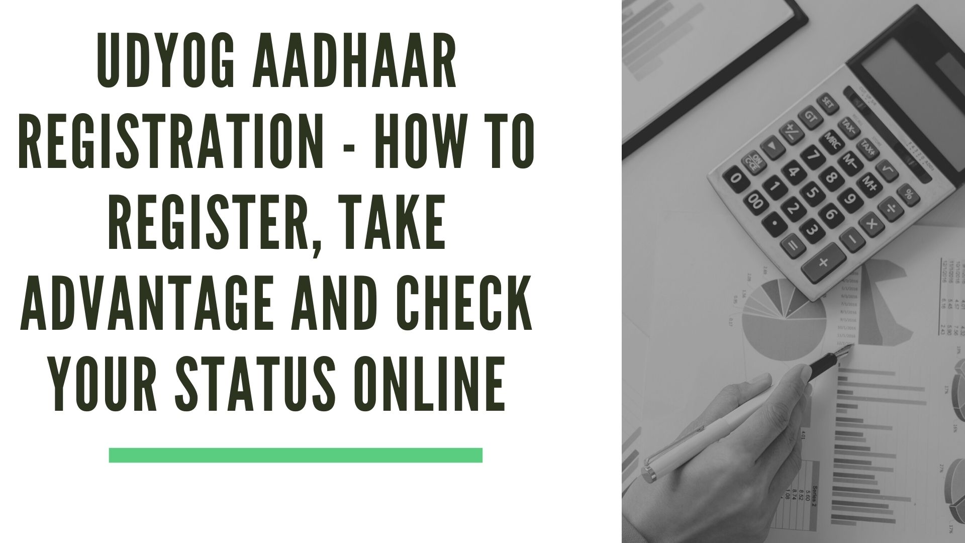 Udyog Aadhaar Registration - How to register, take advantage and check your status online